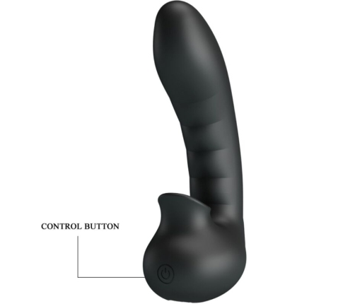 PRETTY LOVE - HOBGOBLIN VIBRATING FINGER CASE 12 VIBRATIONS + CLITORIS STIMULATOR BLACK