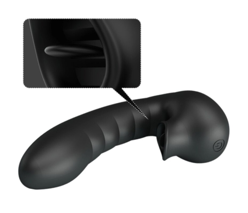 PRETTY LOVE - HOBGOBLIN VIBRATING FINGER CASE 12 VIBRATIONS + CLITORIS STIMULATOR BLACK