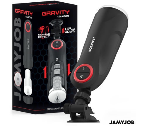 JAMYJOB - GRAVITY MASTURBADOR VAGINA AUTOMÁTICO 5 MODOS DE EMPUJE Y EFECTO SONIDO