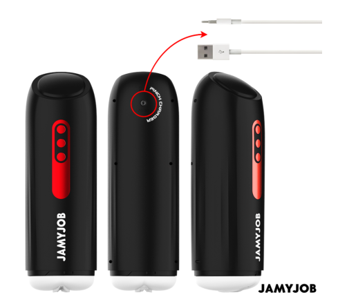 JAMYJOB - PHANTOM MASTURBADOR VAGINA AUTOMÁTICO 5 MODOS SUCCIONADOR Y EMPUJE