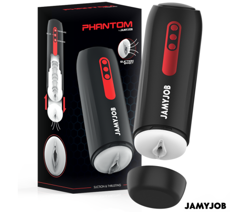 JAMYJOB - PHANTOM MASTURBADOR VAGINA AUTOMÁTICO 5 MODOS SUCCIONADOR Y EMPUJE