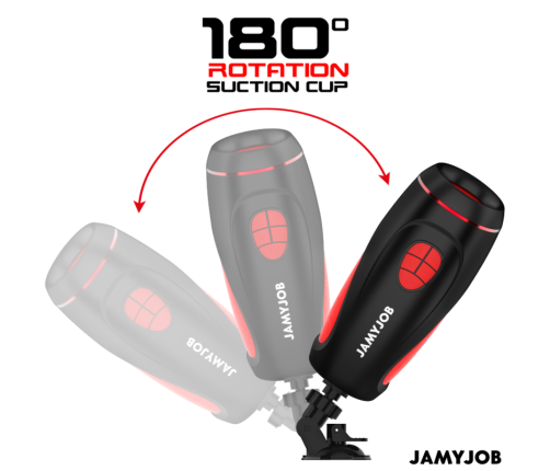 JAMYJOB - PYSTON BASE MASTURBADOR AUTOMÁTICO CON DILDO CONTROL REMOTO