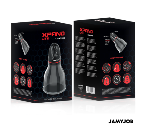 JAMYJOB - XPAND LITE AUTOMATIC TESTICLE PUMP 3 SUCTION LEVELS GREY