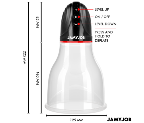 JAMYJOB - XPAND LITE AUTOMATIC TESTICLE PUMP 3 SUCTION LEVELS GREY