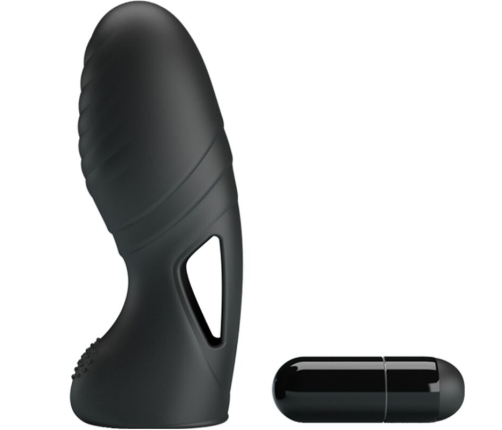 PRETTY LOVE - ALAN VIBRADOR DE DEDO SILICONA NEGRO