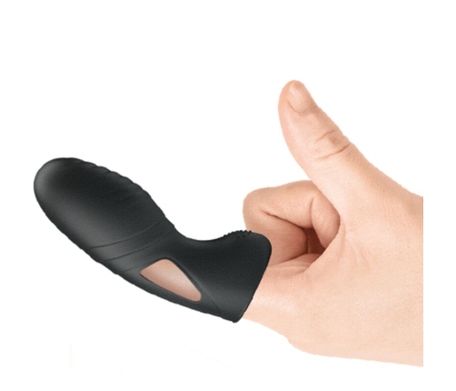 PRETTY LOVE - ALAN VIBRADOR DE DEDO SILICONA NEGRO