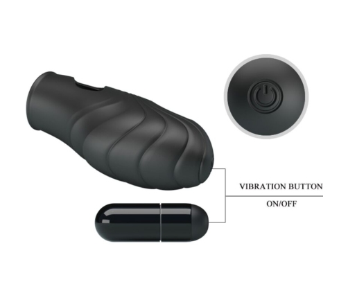 PRETTY LOVE - LICH VIBRADOR DE DEDO SILICONA NEGRO