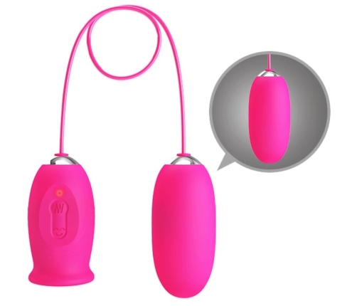 PRETTY LOVE - DAISY VIBRATING EGG + CLITORIS STIMULATING TONGUE PINK