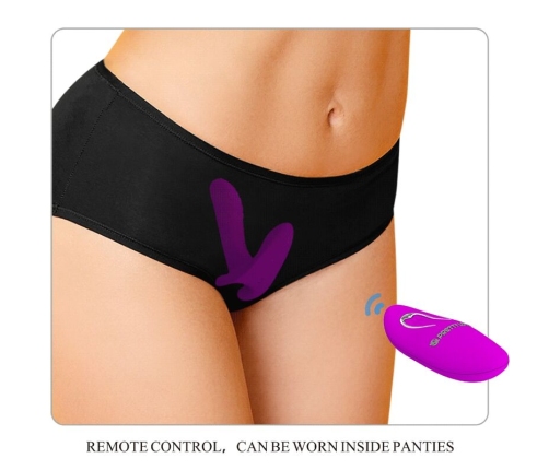 PRETTY LOVE - MASSAGER & VIBRATOR 12 VIBRATIONS REMOTE CONTROL PURPLE