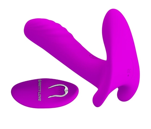 PRETTY LOVE - MASSAGER & VIBRATOR 12 VIBRATIONS REMOTE CONTROL PURPLE