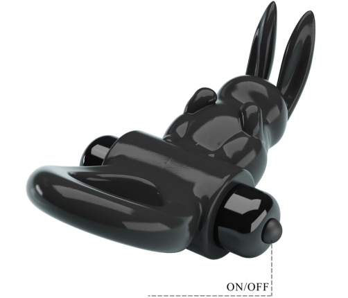 PRETTY LOVE - EXCITING RING RABBIT VIBRATOR RING 10 VIBRATIONS BLACK
