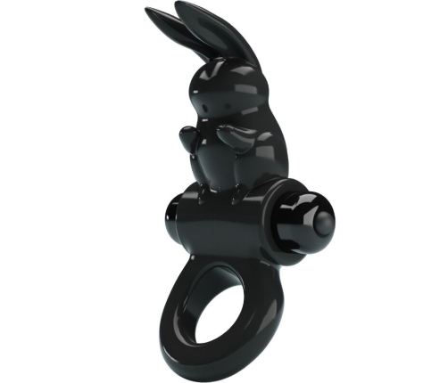 PRETTY LOVE - EXCITING RING RABBIT VIBRATOR RING 10 VIBRATIONS BLACK