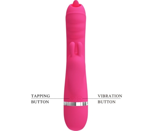 PRETTY LOVE - PHOENIX MULTIFUNCTION RABBIT VIBRATOR PINK