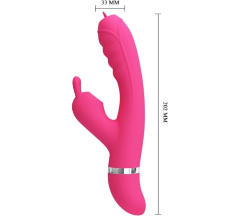 PRETTY LOVE - PHOENIX MULTIFUNCTION RABBIT VIBRATOR PINK