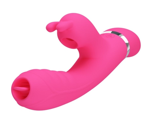 PRETTY LOVE - PHOENIX MULTIFUNCTION RABBIT VIBRATOR PINK
