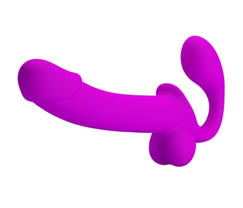 PRETTY LOVE - KELPIE DOUBLE STRAP-ON STIMULATOR PURPLE