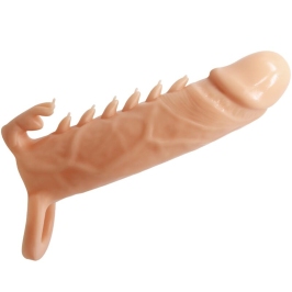 PRETTY LOVE - EMMIT PENIS SLEEVE + CLITORIS STIMULATOR FLESH PRETTY LOVE - EMMIT PENIS SLEEVE + CLITORIS STIMULATOR FLESH