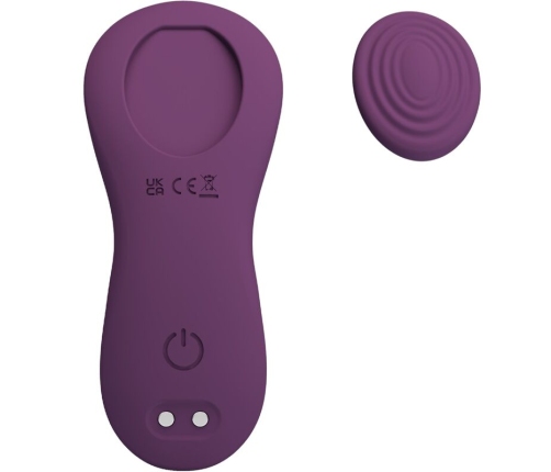 PRETTY LOVE - MANE LAY ON CLITORIS MASSAGER 10 VIBRATIONS REMOTE CONTROL PURPLE