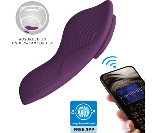 PRETTY LOVE - MANE LAY ON CLITORIS MASSAGER 10 VIBRATIONS REMOTE CONTROL PURPLE