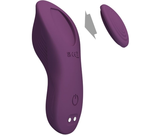 PRETTY LOVE - MANE LAY ON CLITORIS MASSAGER 10 VIBRATIONS REMOTE CONTROL PURPLE