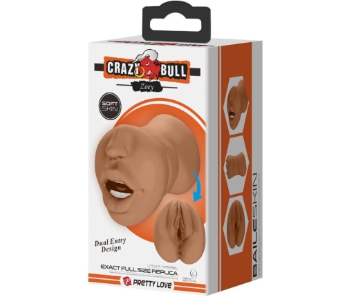 CRAZY BULL - ZOEY DOUBLE MASTURBATOR MOUTH & VAGINA FLESH