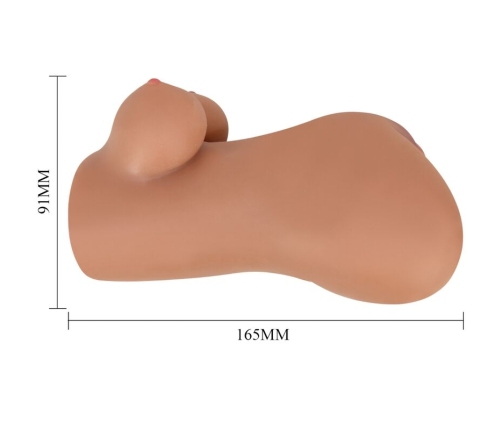 CRAZY BULL - HANNAH DOUBLE MASTURBATOR VAGINA & ANUS REALISTIC MULATTO