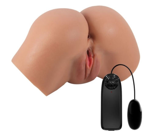 CRAZY BULL - HAILEY VIBRATOR BUTT WITH REALISTIC VAGINA AND ANUS CONTROL REMOTO
