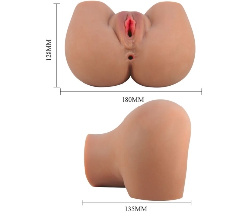 CRAZY BULL - MILA VIBRATOR BUTT WITH REALISTIC VAGINA AND ANUS CONTROL REMOTO