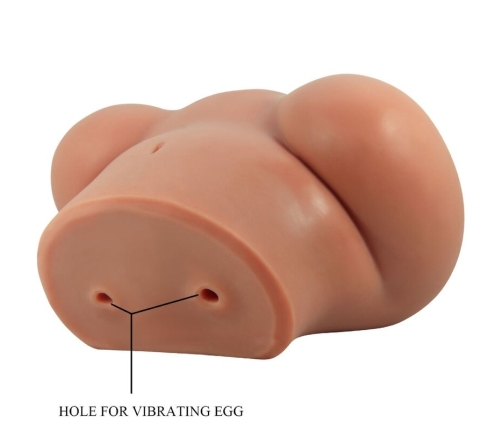 CRAZY BULL - LUNA VIBRATOR BUTT WITH REALISTIC VAGINA AND ANUS CONTROL REMOTO