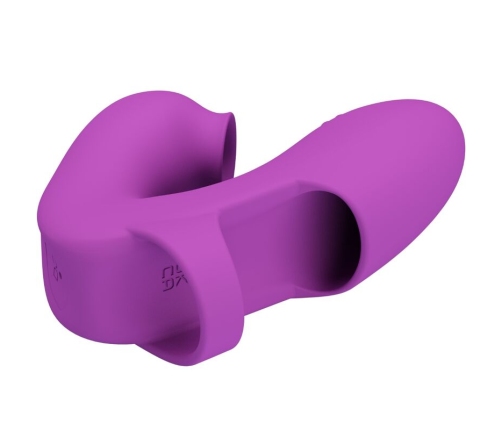 PRETTY LOVE - ATHENA FINGER VIBRATOR WITH CLITORIS STIMULATOR PURPLE