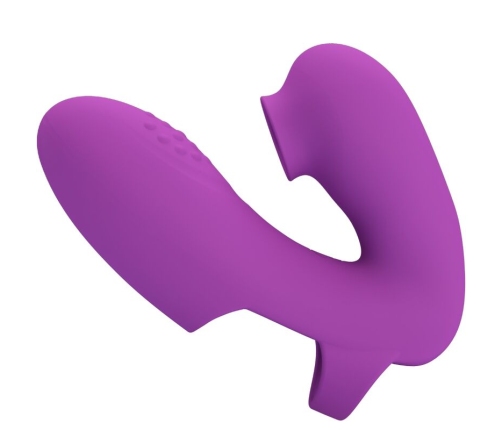 PRETTY LOVE - ATHENA FINGER VIBRATOR WITH CLITORIS STIMULATOR PURPLE