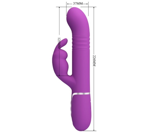 PRETTY LOVE - COALE 4 IN 1 MULTIFUNCTION RABBIT VIBRATOR  PURPLE