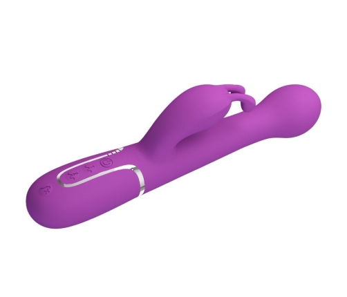 PRETTY LOVE - DEJON 3 IN 1 MULTIFUNCTION RABBIT VIBRATOR  PURPLE
