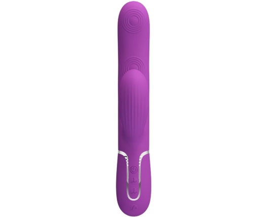 PRETTY LOVE - PERLITA 3 IN 1 MULTIFUNCTION RABBIT VIBRATOR  PURPLE