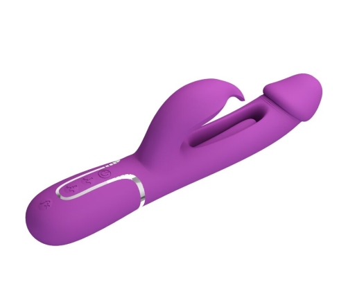 PRETTY LOVE - KAMPAS 3 IN 1 MULTIFUNCTION RABBIT VIBRATOR  PURPLE