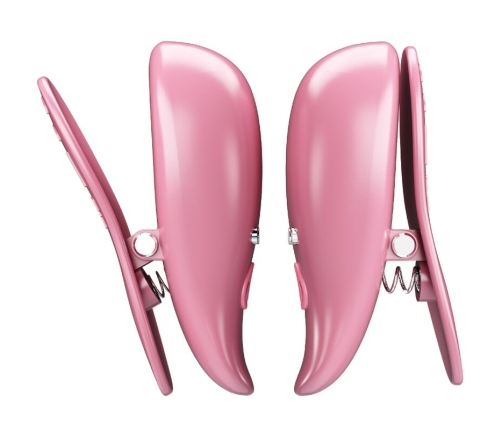 PRETTY LOVE - CAILEY NIPPLE CLAMPS 10 VIBRATIONS REMOTE CONTROL PINK