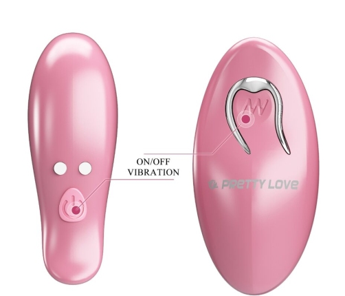 PRETTY LOVE - CAILEY NIPPLE CLAMPS 10 VIBRATIONS REMOTE CONTROL PINK