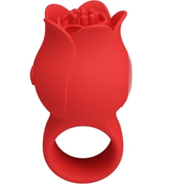 PRETTY LOVE - JAE ROSE SHAPED FINGER VIBRATOR 10 VIBRATIONS RED PRETTY LOVE - JAE ROSE SHAPED FINGER VIBRATOR 10 VIBRATIONS RED