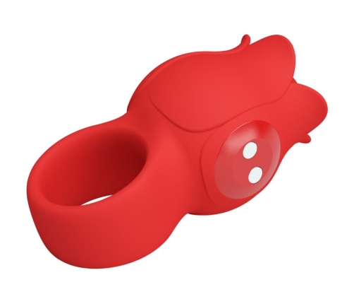 PRETTY LOVE - JAE ROSE SHAPED FINGER VIBRATOR 10 VIBRATIONS RED
