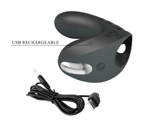 PRETTY LOVE - CAMELIA VIBRADOR DE DEDO 7 VIBRACIONES NEGRO