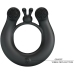 PRETTY LOVE - DAHLIA VIBRATING RING + CLITORIS STIMULATOR 12 VIBRATIONS BLACK