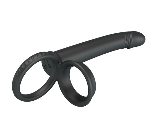 PRETTY LOVE - DILLION DOUBLE PENETRATION DOUBLE COCK RING BLACK