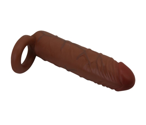 PRETTY LOVE - KAILE PENIS SLEEVE WITH 2.5 CM EXTENSION MULATTO