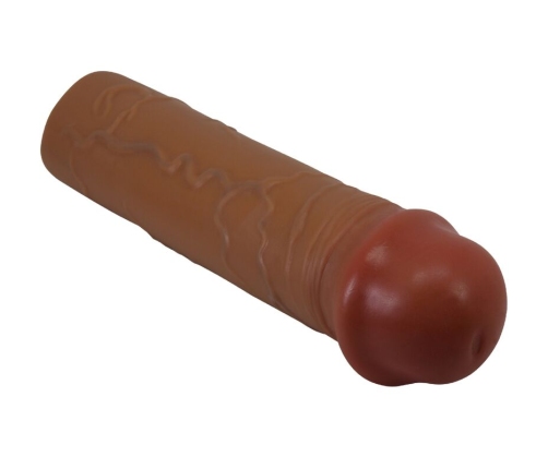 PRETTY LOVE - NILE PENIS SLEEVE WITH 2.5 CM EXTENSION MULATTO