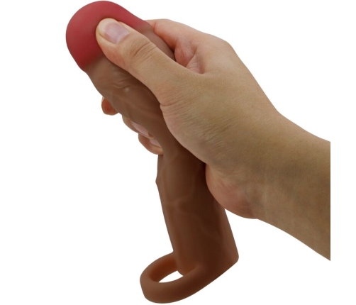 PRETTY LOVE - HANI PENIS SLEEVE WITH 5 CM EXTENSION MULATTO