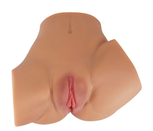 CRAZY BULL - EMILIA ASS VIBRATOR WITH REALISTIC VAGINA AND ANUS FLESH REMOTE CONTROL