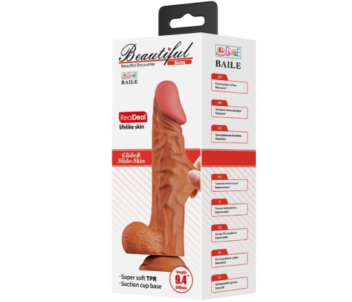 BAILE - BURAQ REALISTIC DILDO 24 CM FLESH