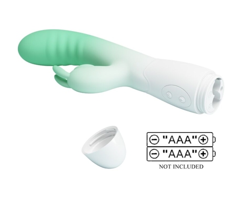 PRETTY LOVE - CERBERUS VIBRADOR RABBIT 3O VIBRACIONES VERDE