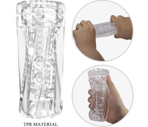 PRETTY LOVE - TAMARA MALE MASTURBATOR MULTI-SPEED VIBRATOR BLACK