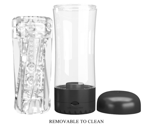 PRETTY LOVE - TAMARA MALE MASTURBATOR MULTI-SPEED VIBRATOR BLACK